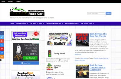 Build Your Own Race Car site
