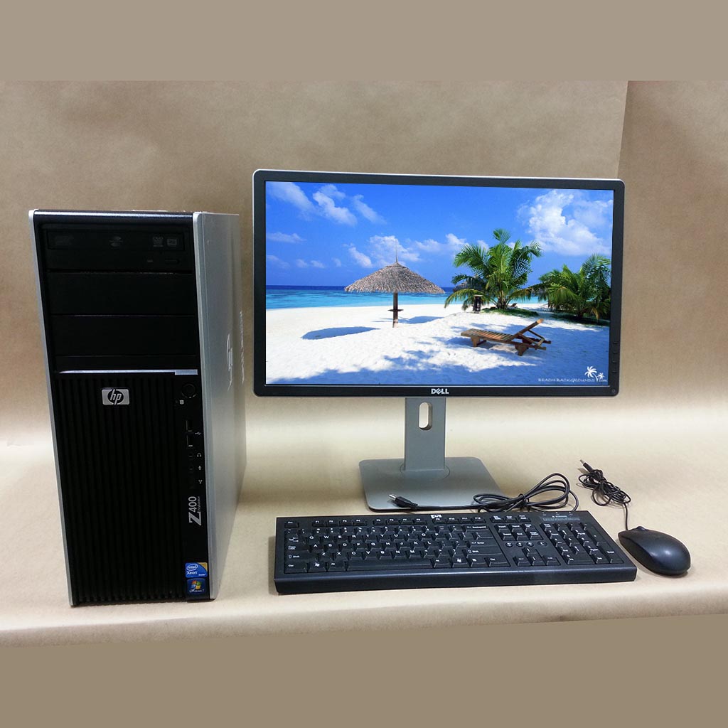 HP Z400 Workstation System Xeon W3520/4 GB/160-250GB + 24